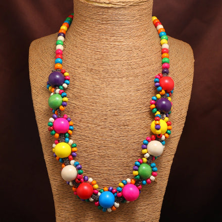 BOXUAN Exotic European Bohemian Nationality Vintage Coconut Shell Sweater Chain Long Necklace