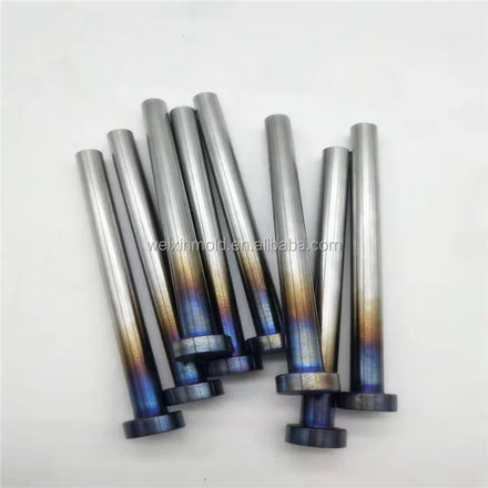 DIN1530 Straight Ejector Sleeve Pin With Cylindrical Blue Head for Plastic Injection Mould