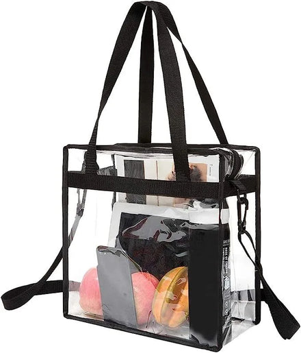 's Best Selling Transparent Pvc Handbag Cross-Body Shopping Bag Ball Game Concert Beach Travel Bag