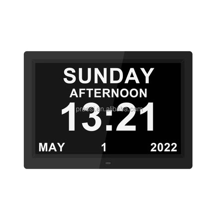Wall Mount Large Display 12 Inch Seniors Alzheimer's Dementia Digital Calendar Day Clock for Mother's Day Gift