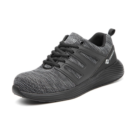 JIANKUN Men's CE Certified Anti-Static Safety Shoes Customizable Steel Toe Spring/Autumn Work Winter Nylon Stretch Fabric