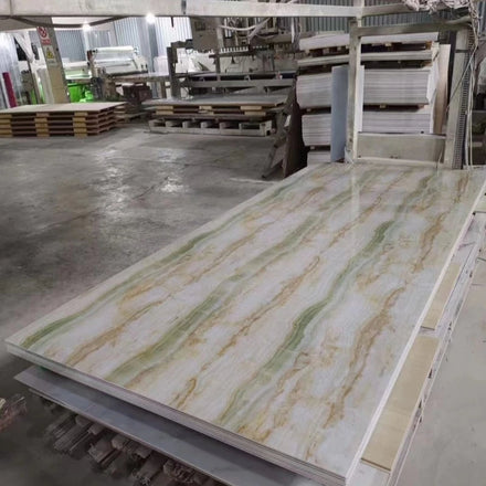 High Glossy 3mm PVC UV Marble Sheet Hotel Wall Panels Alternative Traditional Marble UV Wall Panel Marble Replacement 1-Year