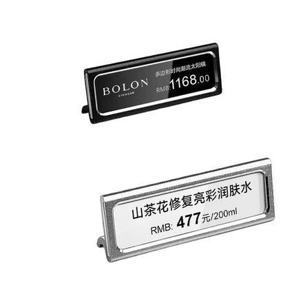 Adjustable Single-Sided Metallic LED Display Stand Big Number Cube Tags for Car and Supermarket Shelves