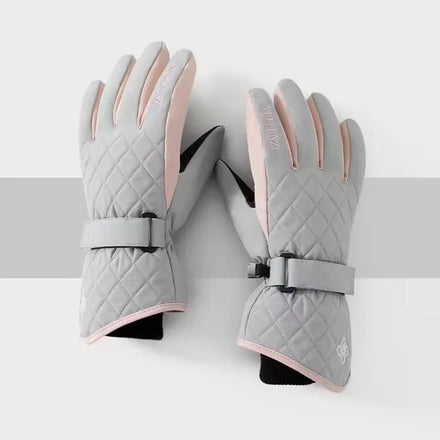 New Design Windproof Snowing Winter Warm Touchscreen Custom Women Thermal Ski Gloves