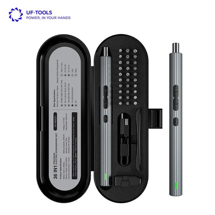 36-in-1 3.7V Mini Pen-Shaped Cordless Electric Rechargeable Screwdriver LED Light Industrial Grade DIY 0.35N.m Max Torque