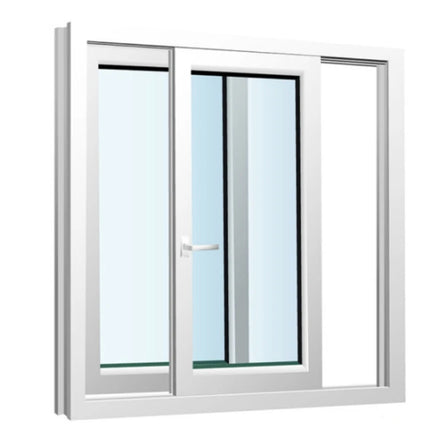 Customized UPVC Double Glazing Horizontal Sliding Window French European Stainless Steel Louver Anti-theft Hotels Exterior