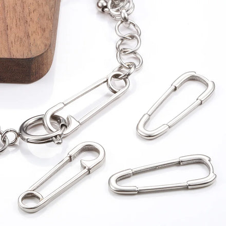 Unique Style Paper Clip for DIY Necklace and Bracelets Two Styles Y2K Cute Design Stainless Steel Material for Jewelry Making