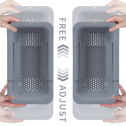 Kitchen Accessories Multifunctional Plastic Portable Collapsible Storage Washing Draining Suppliers Sink Drain Basket Stretchabl