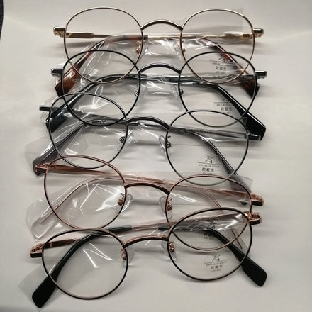 Outdoor Anti Radiation Shades Glasses Woman Round Metal Frame Blue Light Blocking Glasses Frames Men