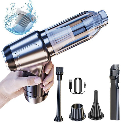 Mini Car Vacuum Cleaner Air Duster Rechargeable Cordless Handheld Vacuum Cleaner for Car Home Office Pet Hair