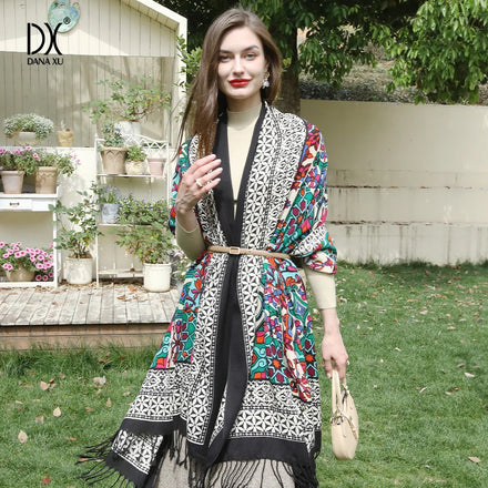 New Merino Wool Extra Large Scarf Shawl Wrap Oversized Blanket 100% Wool Scarf for Women Wear