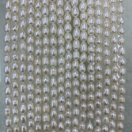 3A Grade Natural White Freshwater Pearls Strands Loose Drop Beads Pearl Strand for Jewelry Making