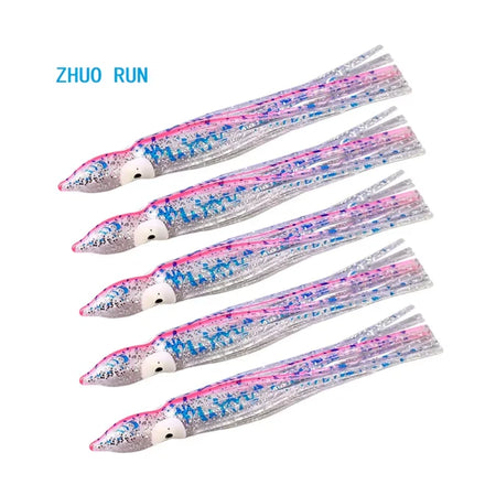 Zhuo Run Wholesale 12cm 4g Hollow Color Octopus Head Marlin Squid Lure Squid Skirts Squid Trolling Lure