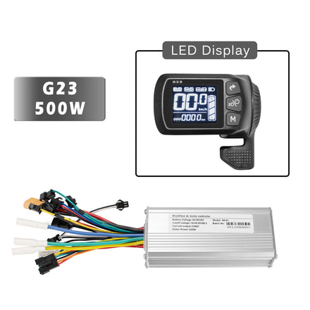 Electric Scooter Bike Display Meter G23 24V-48V Brushless Controller 250W 350W 500W Aluminum LCD Display for Electric Bike
