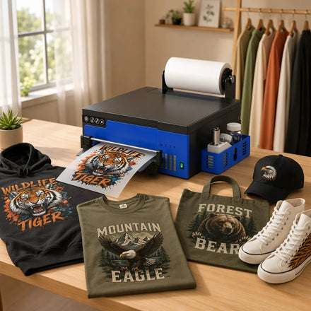 A3 Desktop Roll DTF Printer Epson XP600 Head PET Film Direct to Film Machine for T-shirt Cotton Canvas Small Business Printing