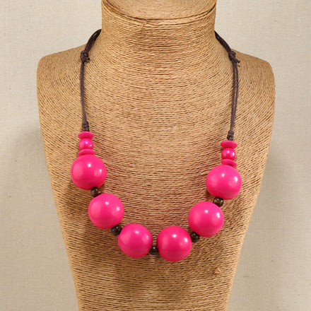 European and American Bohemian Nationality Vintage Coconut Shell Sweater Chain Long Necklace Wholesale Necklace