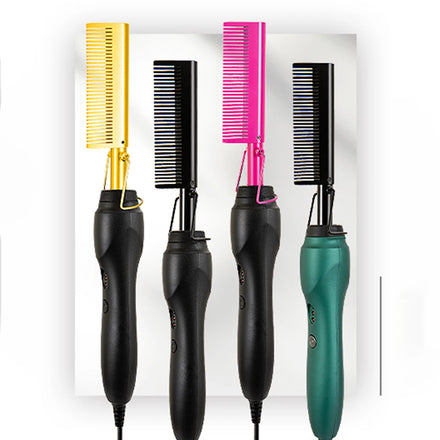 Leeons Electric Pressing Comb 360 Degree Cord High Heat Professional Electric Hair Straightener Hot Comb