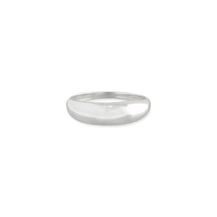 Wholesale Fine Jewelry 925 Sterling Silver New Style Simple Dome Ring Custom Ring for Women for Men