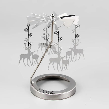 Hot Selling Customize Multi-Size Birthday Wedding Golden Rotating Candlestick Rotating Candle Holder
