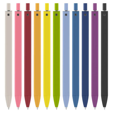New Arrival Unique Hexagonal Shape Design Customized Logo Promotional Gifts PP138 Rubberized Soft-touch Barrel Good Ball Pen