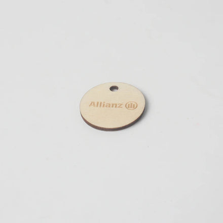 Wholesale Eco-Friendly Round Wood Shopping Trolley Token Nautical Style Polished Sandalwood Coin Wood Trolley Coin