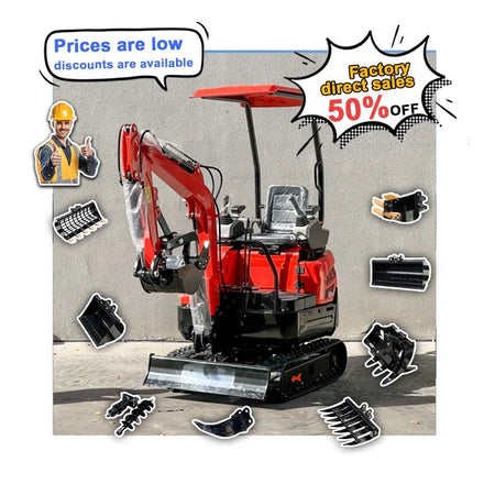 1500kg Mini Excavator Chinese New Condition Hydraulic Excavator Factory Cheap Mini Crawler Excavator