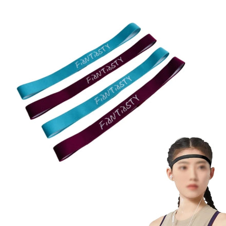 Finny Durable Sports Headbands Elastic Hair Band for Women Men Absorption Sweat Spandex/Nylon Running Yoga Sport