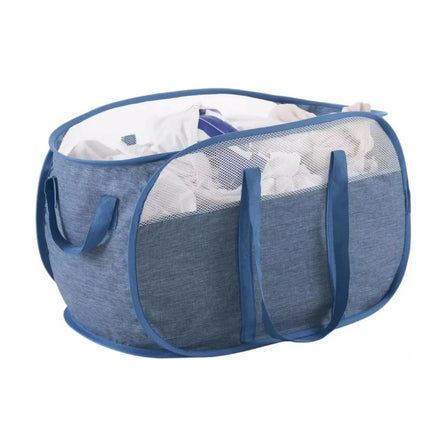 Lavinia Wholesale Dirty Clothes Basket Dirty Clothes Storage Basket Foldable Sports Badminton Mesh Bag Laundry Basket