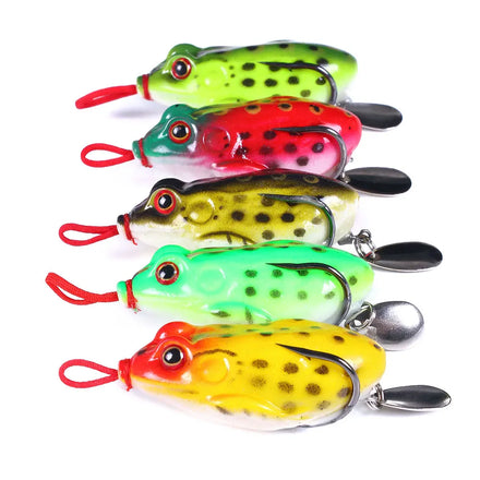 Topwater 13g Wholesale Soft Plastic Egg Frog Bait Fishing Frog Lure Rubber Jump Frog Fishing Lures