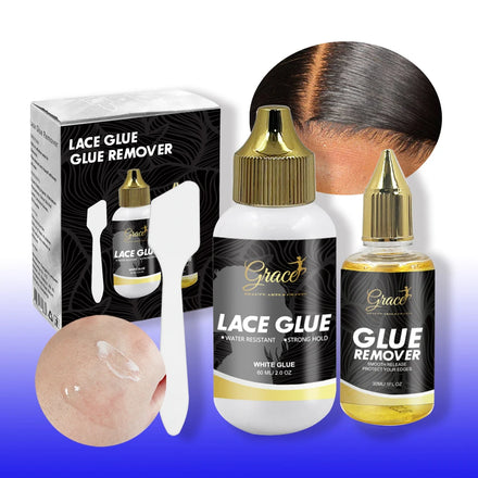 Custom 30ml Glue Remover 60ml Ultra Strong Hold Liquid Wig Adhesive Gold Cap White Lace GLue With Applicator