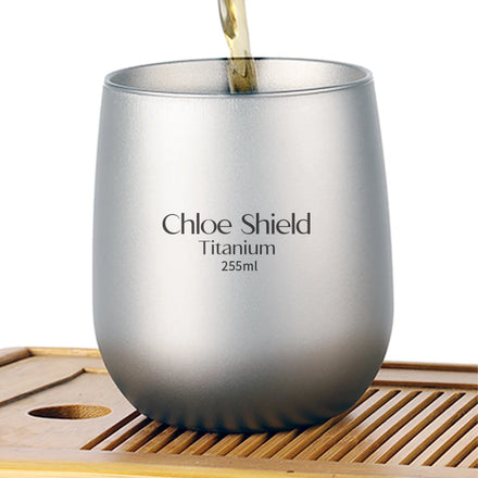 255ml Titanium Double Wall Insulated Metal Beer Mug for Home Outdoor Camping Hiking Picnic Tea & Coffee Cups