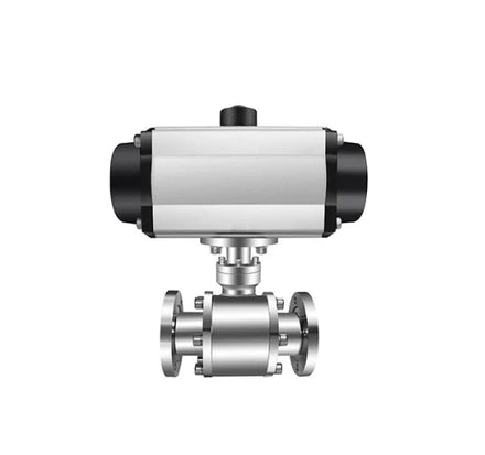 GUQ Vacuum Stainless Steel Pneumatic Flange Type Ball Valve