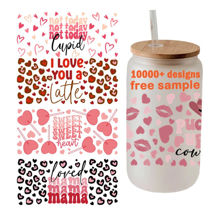 Waterproof 24oz 24oz 16oz Uv Dtf Cup Wraps Us Warehouse Uv Dtf Cup Wraps Anime 3d Uvdtf Wrap for Cup
