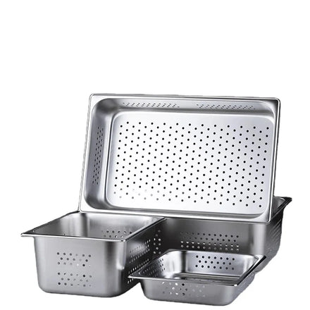 Catering Restaurant Cafe Hotel Kitchenware Gastronorm Containers Commercial Stainless Steel Rectangular Food Basin GN Pan