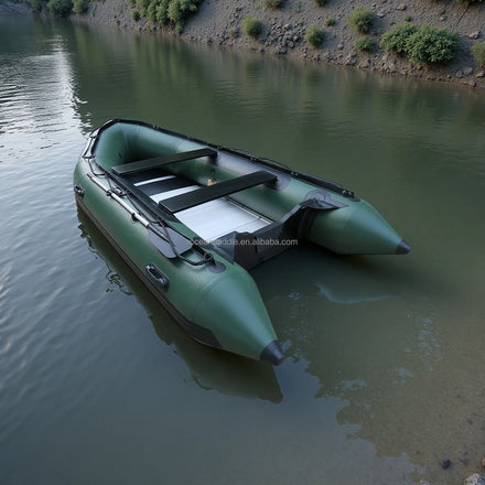 Portable Inflatable Sport Tender Dinghy Boat With Aluminum Floor and PVC for 3 4 5 Person Fishing Dinghy Inflatable Raft Boat