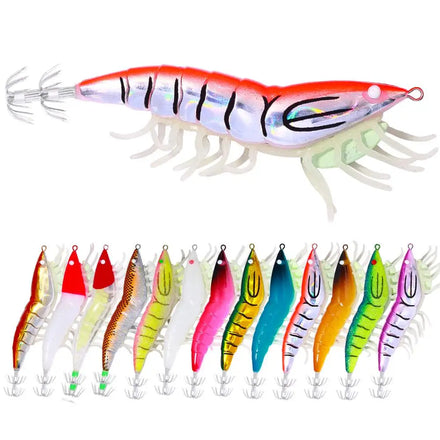 3.5# Topline Luminous Squid Hrimp Lure Squid Hooks for Wholesale Price