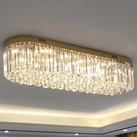 Hallway Hallway Balcony Ceiling Light Gold Crystal Beads Art Pendant Light Cloakroom Home Decoration Bedroom