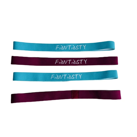 Customized Logo Twill Striped Durable Non-Slip Elastic Skinny Athletic Workout Sport Headbands Running Sweatband