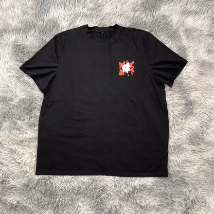 DENIMGUYS 280 Gsm Cotton Tshirt Custom Graphic Printed Oversized Retro Streetwear Plain TShirt for Men