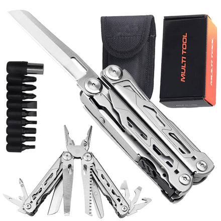 Hot Selling Industrial Grade Stainless Steel Pocket Pliers Multi-Tool All-In-One Camping Tool Saw Blade Screwdriver OEM Man Gift