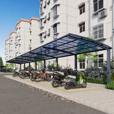 Cantilever Carport Kits Polycarbonate Metal Designs Aluminum Modern Garages Canopies & Carports Powder Coated