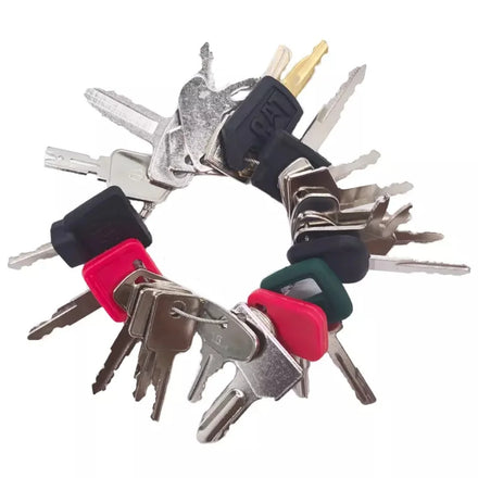 24 Heavy Equipment Keys Master Set Construction Ignition Key Set JCB CASE JD JLG Komatsu Kubota Yanmar Takeuchi