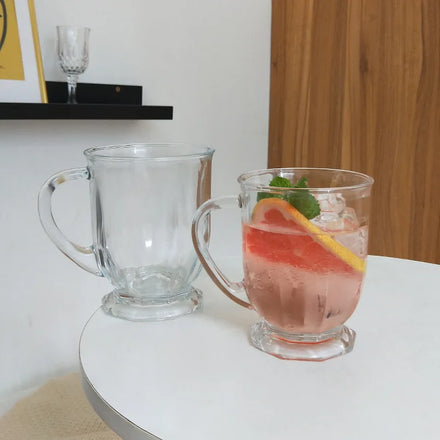 Hot Selling Beer Glass With Handle Large Capacity Milk Wine Drink Juice Water Cup Ins Style