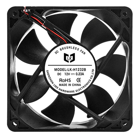 12032 DC12V 24V High Cfm Static Pressure Double Ball Radiator Air Cooling Fan 12V 120mm