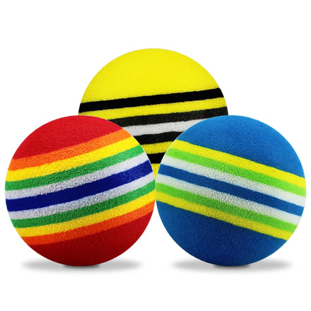 42mm Rainbow Golf Balls Color Indoor Push Rod Practice Foam Golf Balls EVA