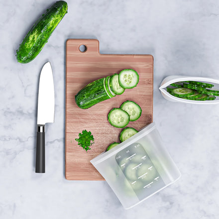 Eco-Friendly Durable Leak-free Clear 3-Pack Bowls Reusable Secure Seal Bag Platinum Silicone Food Storage Meal Prep Containers