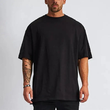New Design Luxury Quality Cotton Loose Fit Little Drop Shoulder Brand Blank Oversized Men t Shirt Custom Men's Tshirt