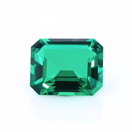 Starsgem Gemstones Loose Emerald Cut Green Color Lab Grown Colombian Emerald Stones for Jewelry Setting