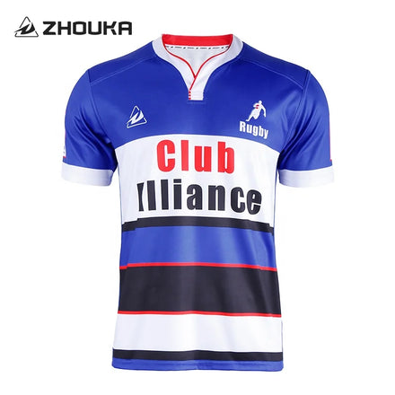 Wholesale Custom Designed Adult Rugby Football Uniform Shirt Breathable Digital Print Jersey Cheap Customized Rugby League Wear