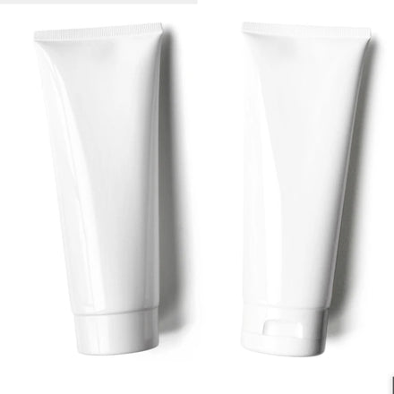 Custom Size 10ml 15ml 30ml 40ml 50ml 60ml 80ml 100ml Squeez Bright White Soft Tube Cleanser PE Packaging Screw Lid for Cosmetic